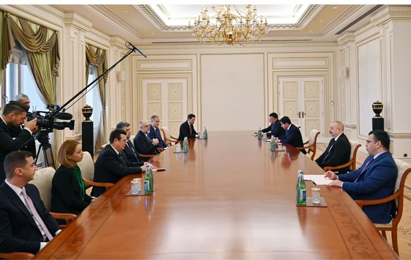 Prezident İlham Əliyev Rumıniya Parlamentinin nümayəndə heyətini qəbul edib - FOTO - YENİLƏNİB