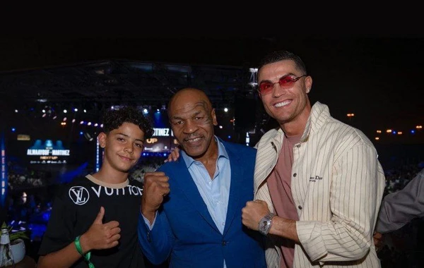 Ronaldo Mayk Taysonla görüşdü - FOTO