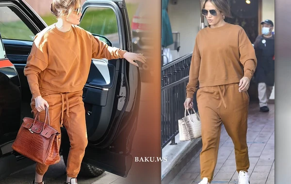 Cennifer Lopez 14 dollarlıq geyimi ilə GÜNDƏM OLDU - FOTO