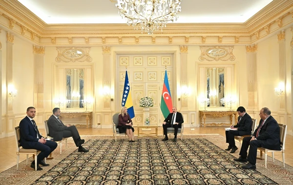 İlham Əliyev Bosniya və Herseqovinanın Rəyasət Heyətinin Sədri ilə görüşüb - FOTO - YENİLƏNİB