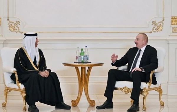 Президент Ильхам Алиев принял члена Высшего совета ОАЭ - ФОТО