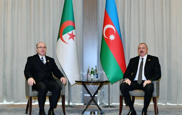 İlham Əliyev Əlcəzairin baş naziri ilə görüşüb - FOTO