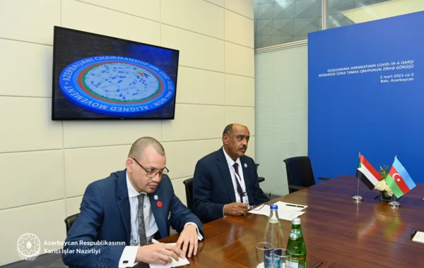 Ceyhun Bayramov sudanlı həmkarı ilə görüşüb - FOTO