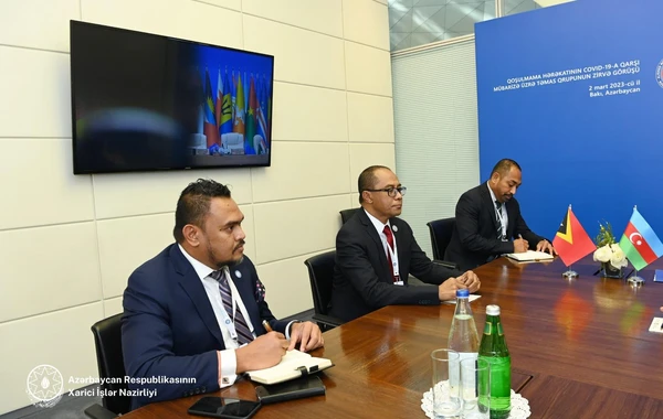 Ceyhun Bayramov Timor Leste Prezidentinin xarici siyasət məsələləri üzrə müşaviri ilə görüşüb - FOTO