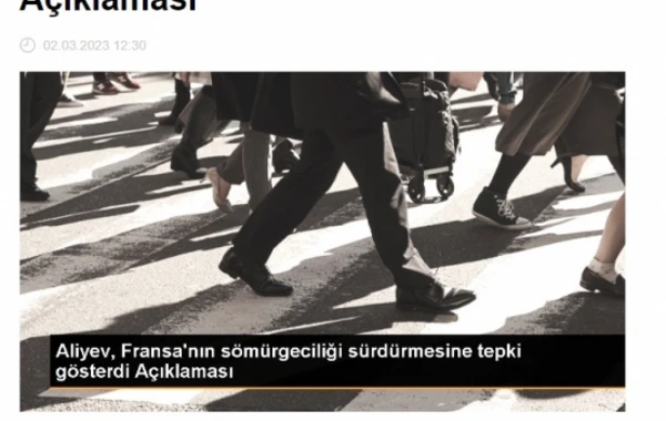 Türkiyə KİV-ləri: “Prezident Əliyev Fransaya sərt etirazını bildirdi” - FOTO