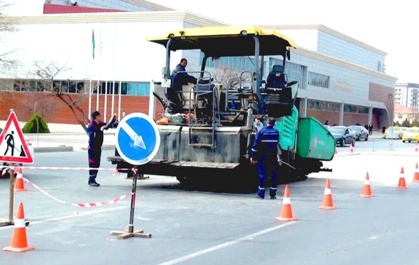 Naxçıvan şəhərinin küçə və yollarında təmir-bərpa işləri aparılır - FOTO