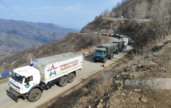Bu gün Xankəndi-Laçın yolunda Rusiya sülhməramlılarına məxsus 50 avtomobil keçib - FOTO - YENİLƏNİB