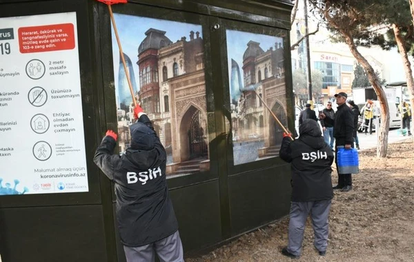 Bu gün Bakının 370 küçəsi yuyulub - FOTO
