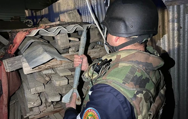 Bakıda döyüşə yararlı tank mərmisi aşkarlanıb - FOTO/VİDEO