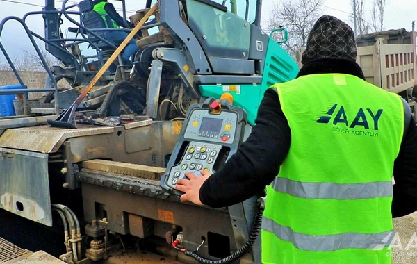 Xaçmazda 10 yaşayış məntəqəsinin yolu yenidən qurulur - FOTO/VİDEO