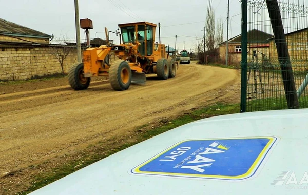 Xaçmazda 10 yaşayış məntəqəsinin yolu yenidən qurulur - FOTO/VİDEO