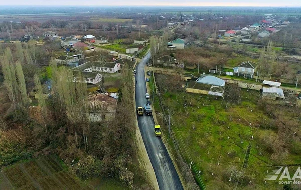 Xaçmazda 10 yaşayış məntəqəsinin yolu yenidən qurulur - FOTO/VİDEO