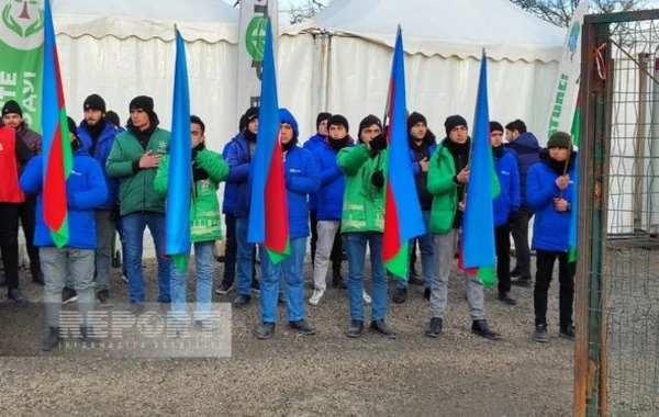 Акция протеста на дороге Ханкенди - Лачын продолжается уже 87-й день - ФОТО