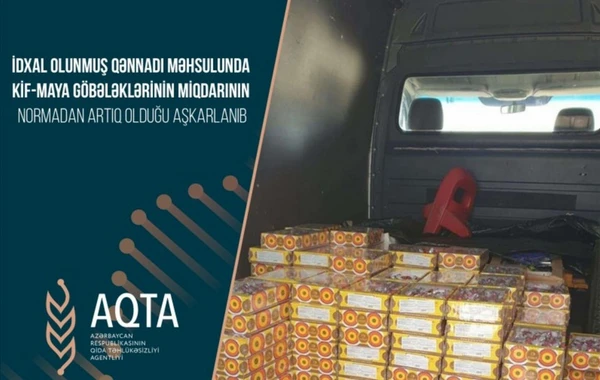 Rusiyadan Azərbaycana gətirilən konfetdə kif-maya göbələkləri aşkarlandı