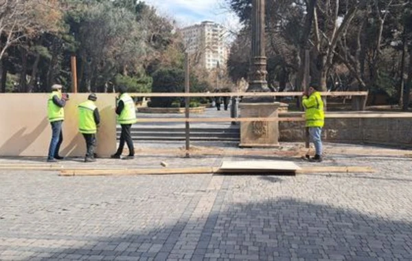 Bakının məşhur parkı hasara alındı - Bağlanır - FOTO