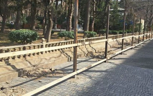Bakının məşhur parkı hasara alındı - Bağlanır - FOTO