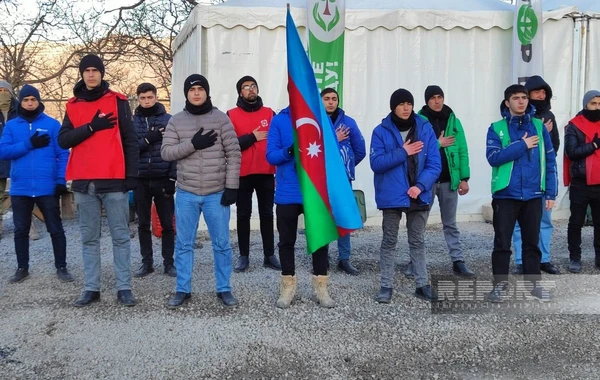 Экоакция на дороге Ханкенди-Лачын продолжается уже 89 дней - ФОТО