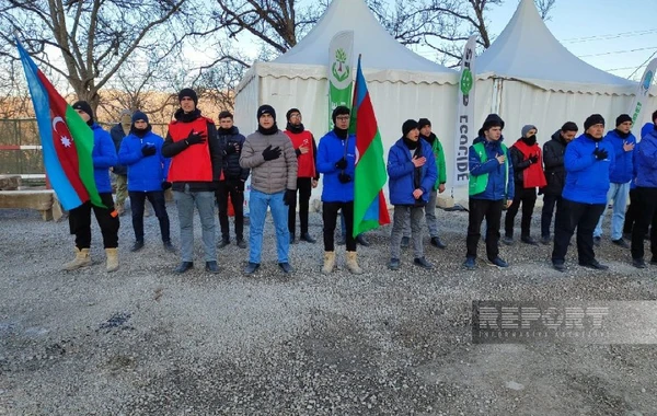 Экоакция на дороге Ханкенди-Лачын продолжается уже 89 дней - ФОТО