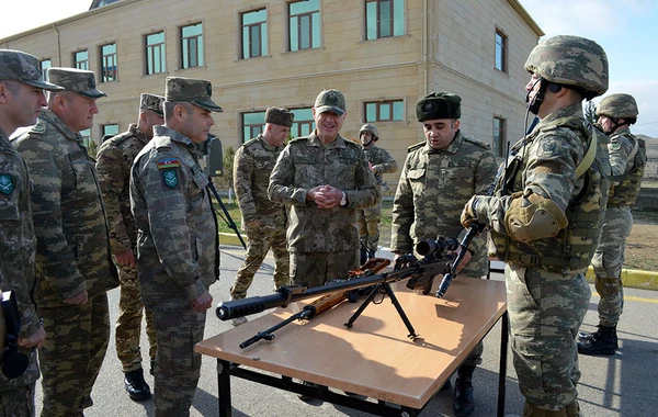 NATO-nun nümayəndə heyəti "N" hərbi hissəsini ziyarət edib - FOTO