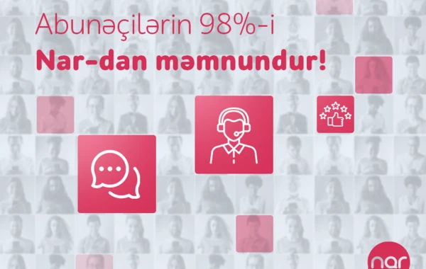 “Nar” abunəçilərinin 98%-i müştəri xidmətlərindən məmnun qalıb