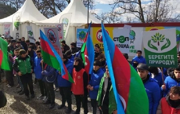 Акция протеста на дороге Ханкенди - Лачын продолжается 90-й день - ФОТО