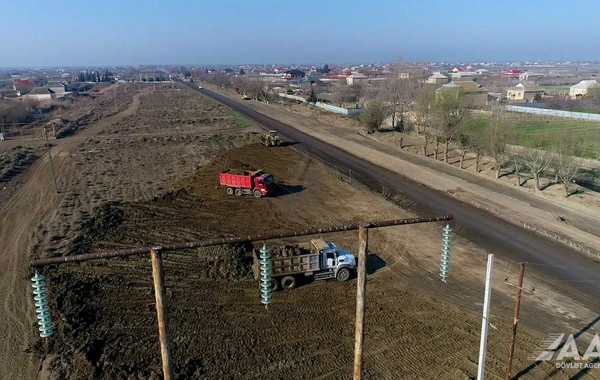 Yenikənd-Biləsuvar avtomobil yolu yenidən qurulur - FOTO/VİDEO