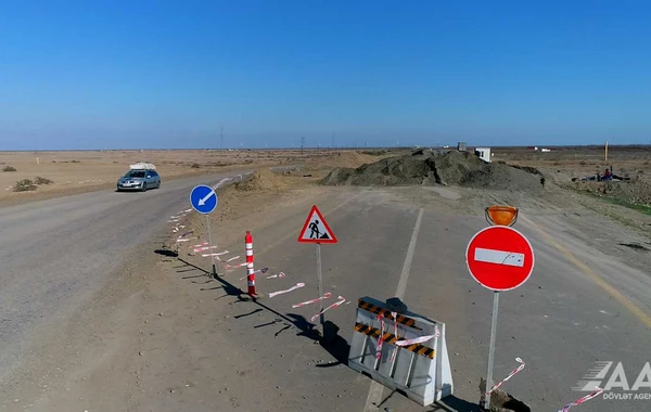 Yenikənd-Biləsuvar avtomobil yolu yenidən qurulur - FOTO/VİDEO