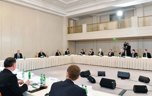Состоялась встреча Президента Ильхама Алиева с руководителями ведущих компаний Германии - ФОТО