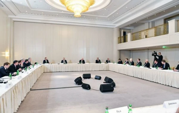 Состоялась встреча Президента Ильхама Алиева с руководителями ведущих компаний Германии - ФОТО
