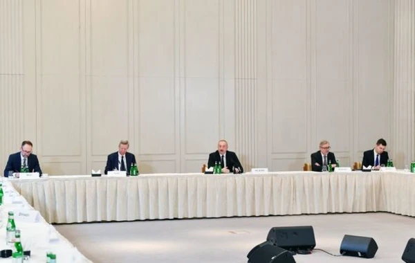 Состоялась встреча Президента Ильхама Алиева с руководителями ведущих компаний Германии - ФОТО
