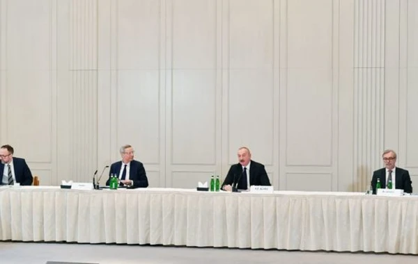 Состоялась встреча Президента Ильхама Алиева с руководителями ведущих компаний Германии - ФОТО