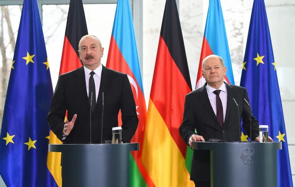 Президент Азербайджана и Канцлер Германии провели совместную пресс-конференцию - ВИДЕО