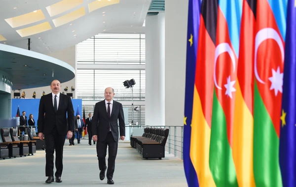 Президент Азербайджана и Канцлер Германии провели совместную пресс-конференцию - ВИДЕО