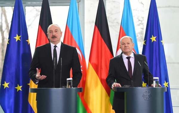 Президент Азербайджана и Канцлер Германии провели совместную пресс-конференцию - ВИДЕО