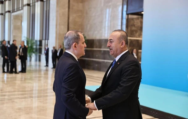 Ankarada Azərbaycan və Türkiyə xarici işlər nazirlərinin görüşü olub - FOTO