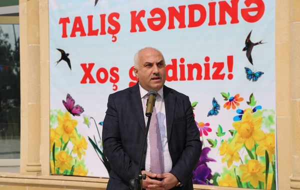 Talış kəndinə 20 ailə köçürüldü - FOTO