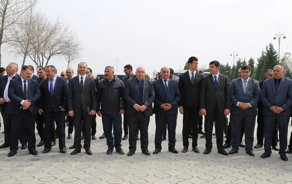Talış kəndinə 20 ailə köçürüldü - FOTO