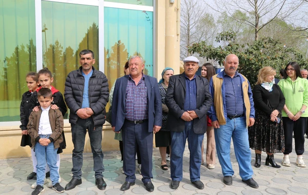 Talış kəndinə 20 ailə köçürüldü - FOTO