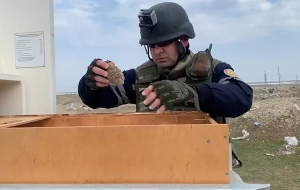 Bakıda hərbi sursat aşkarlanıb - FOTO/VİDEO