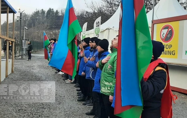 Акция на дороге Ханкенди-Лачын: демонстранты уже 98 дней требуют положить конец экотеррору