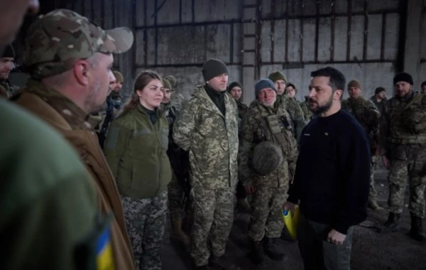 Зеленский приехал на Бахмутское направление фронта