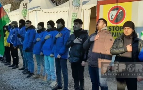 Экоакция на дороге Ханкенди - Лачын продолжается 102 дня - ФОТО