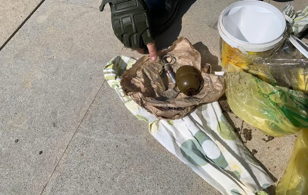 Bakıda hərbi sursat aşkarlandı - FOTO