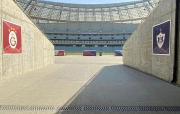 Бакинский олимпийский стадион украшен флагами Азербайджана и Турции - ФОТО
