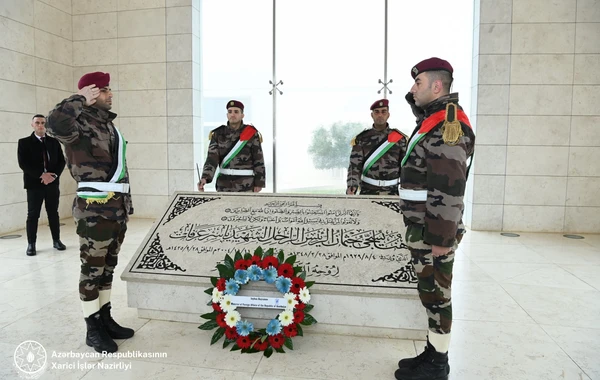 Ceyhun Bayramov Yasir Ərəfatın ev muzeyini ziyarət edib - FOTO