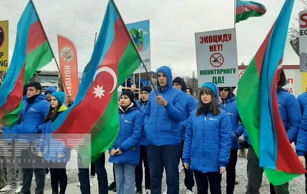 Xankəndi-Laçın yolunda etirazçılar 110 gündür dünya ictimaiyyətinə çağırışlar edir - FOTO