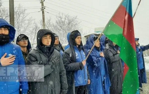 Акция протеста на дороге Ханкенди - Лачын продолжается уже 111 дней - ФОТО