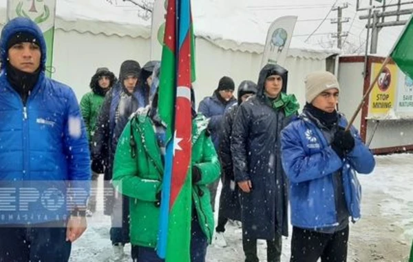 Акция протеста на дороге Ханкенди - Лачын продолжается уже 111 дней - ФОТО