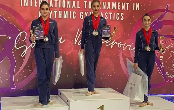 Azərbaycan gimnastları beynəlxalq turnirdə 15 medal qazanıblar - FOTO