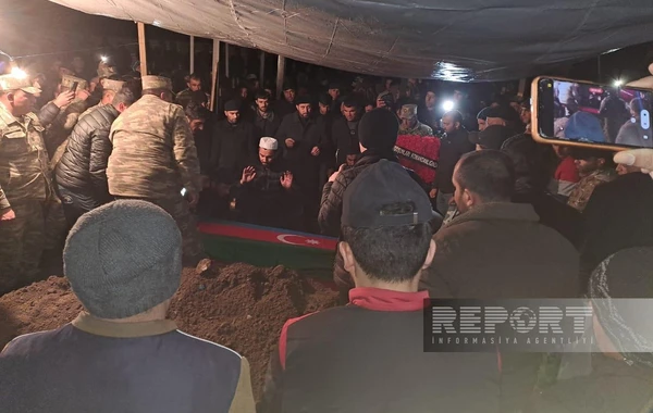 Minaya düşərək həlak olan hərbi qulluqçu Qəbələdə dəfn olunub - YENİLƏNİB - FOTO